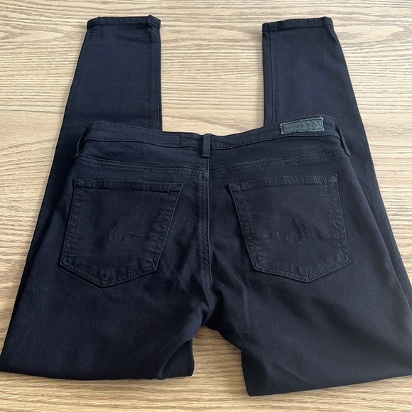 Ag Adriano Goldschmied The Middi Ankle Legging Ankle Jeans Black - Picture 16 of 16